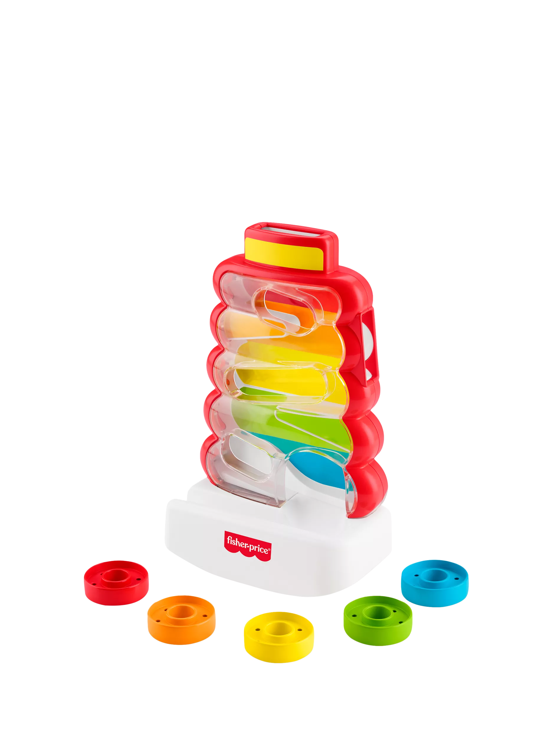 Fisher-Price Drop Through Rock-A-Stack baby ring stacker toy, imported from the UK