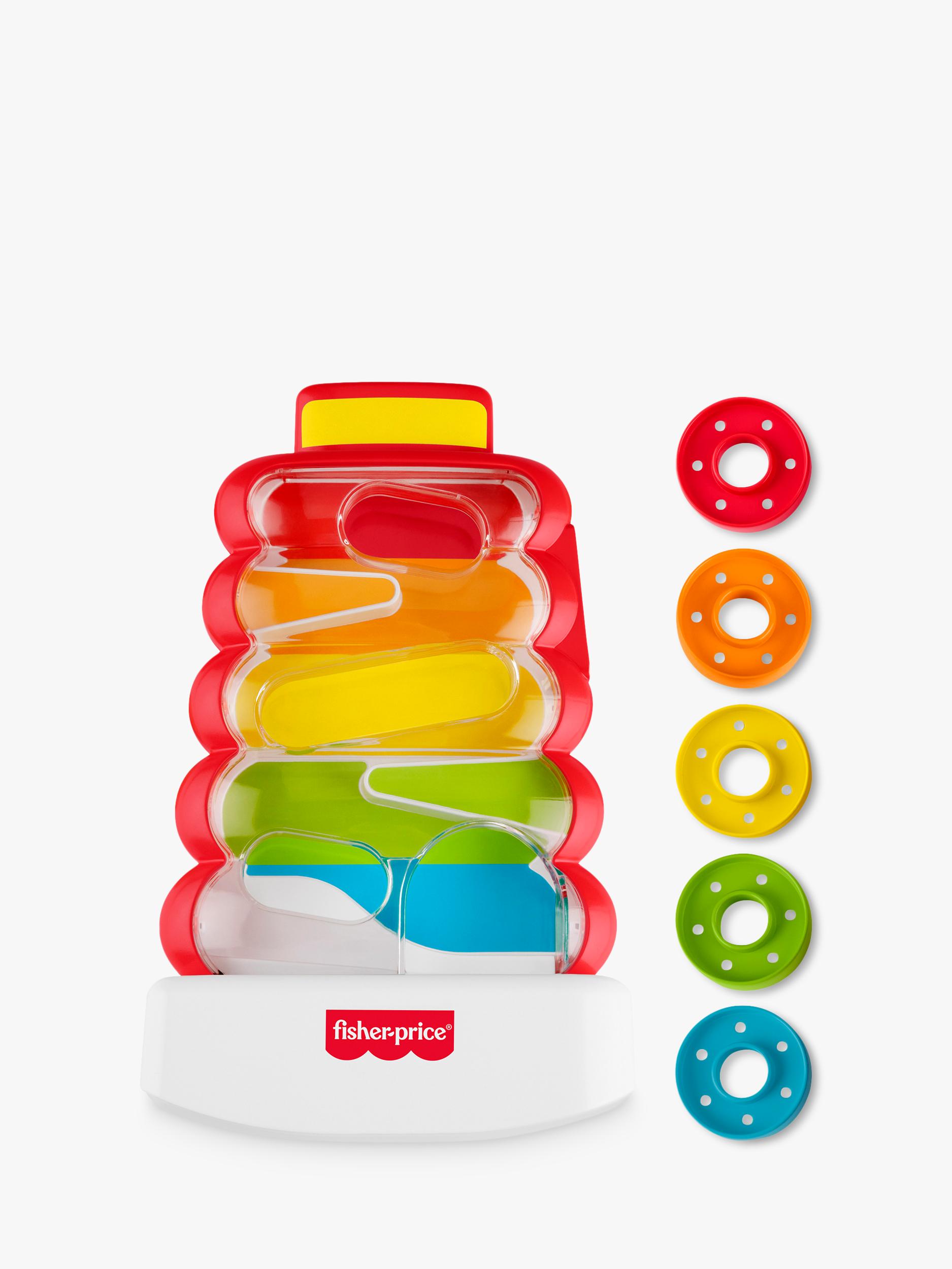 Fisher-Price Drop Through Rock-A-Stack baby ring stacker toy, imported from the UK