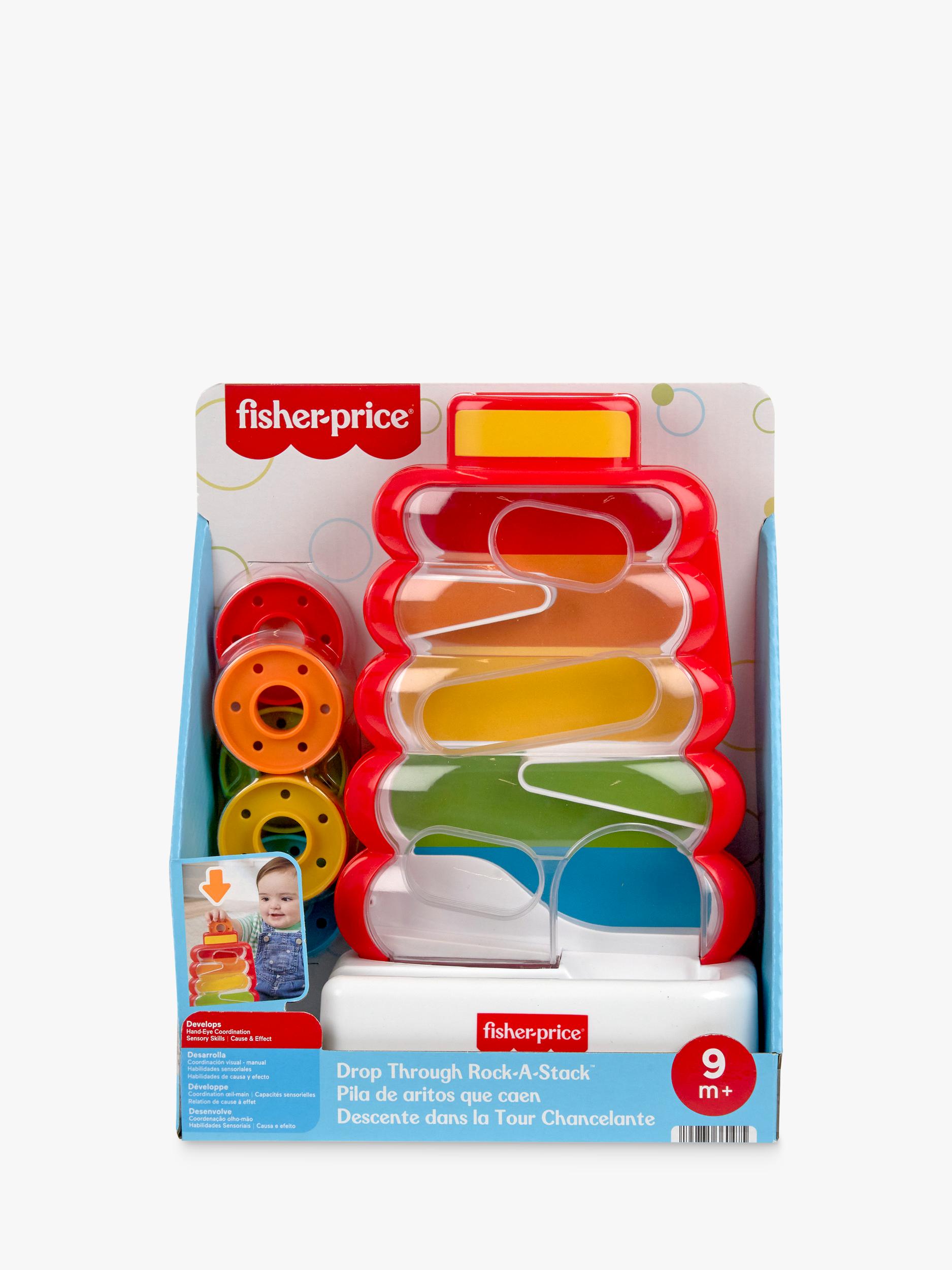 Fisher-Price Drop Through Rock-A-Stack baby ring stacker toy, imported from the UK