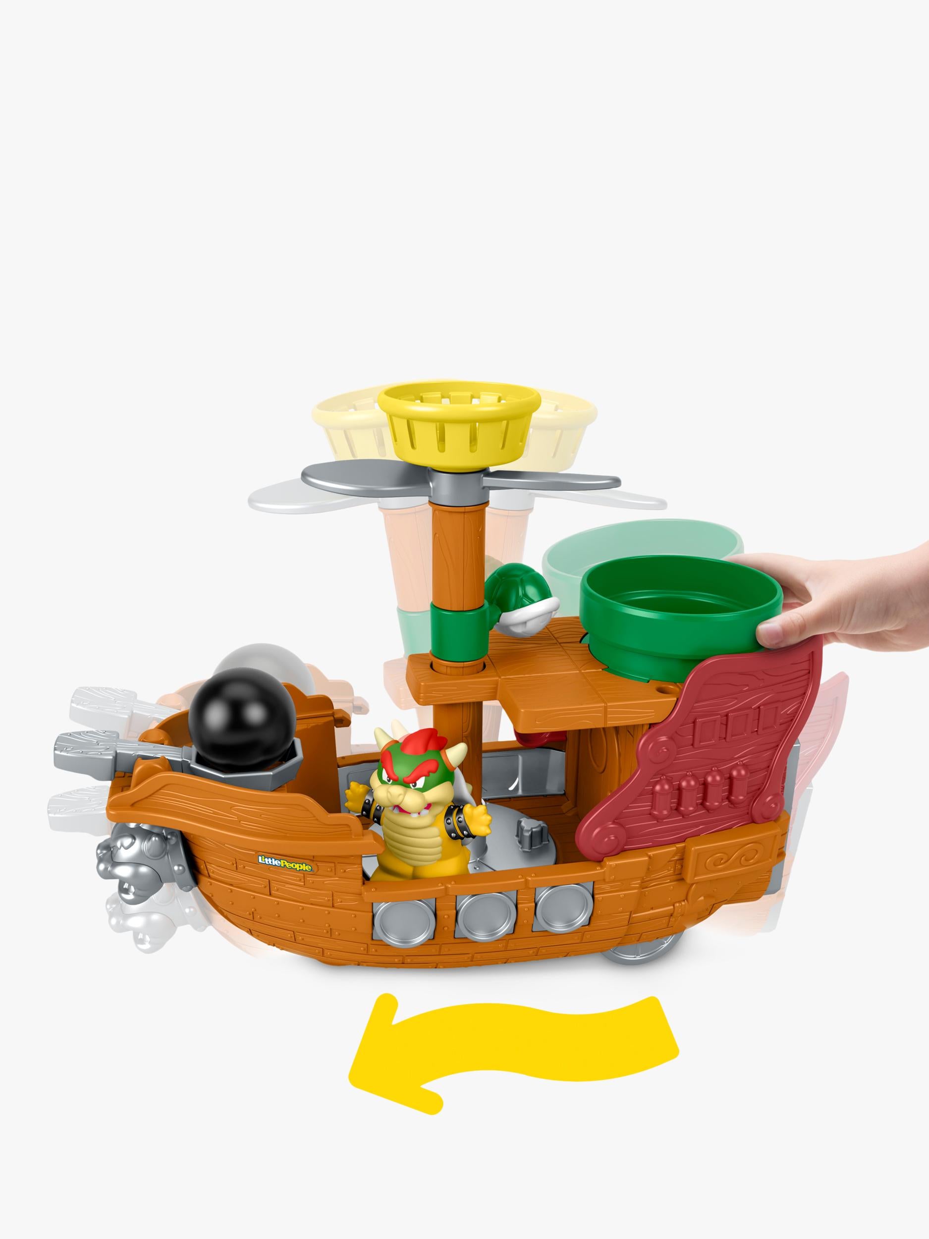 Fisher-Price Little People Super Mario Bowser's Airship playset (British brand)