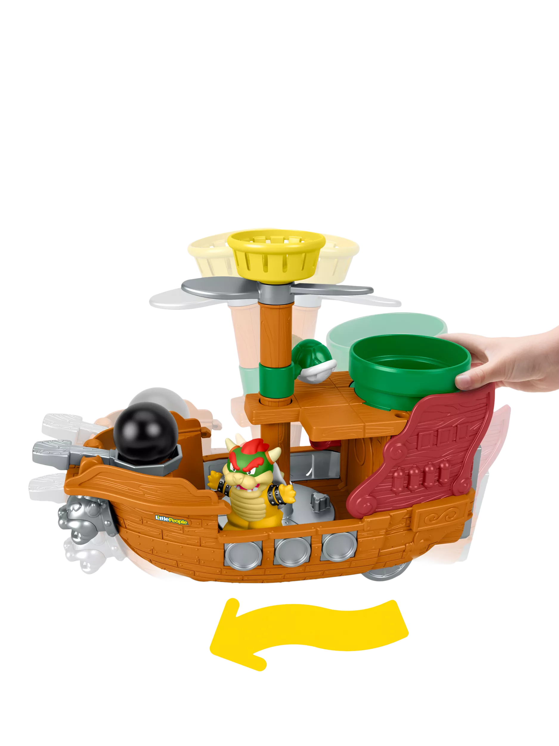 Fisher-Price Little People Super Mario Bowser's Airship playset (British brand)