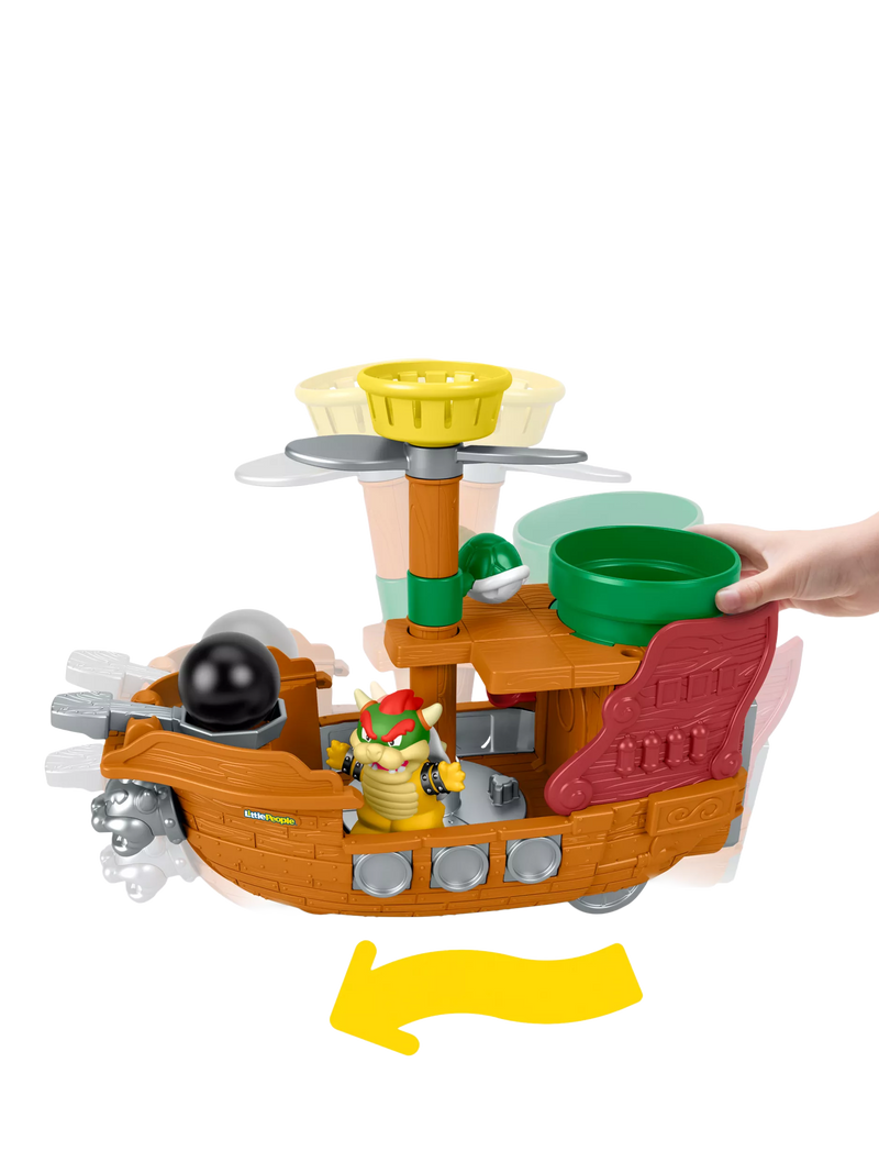 Fisher-Price Little People Super Mario Bowser's Airship playset (British brand)