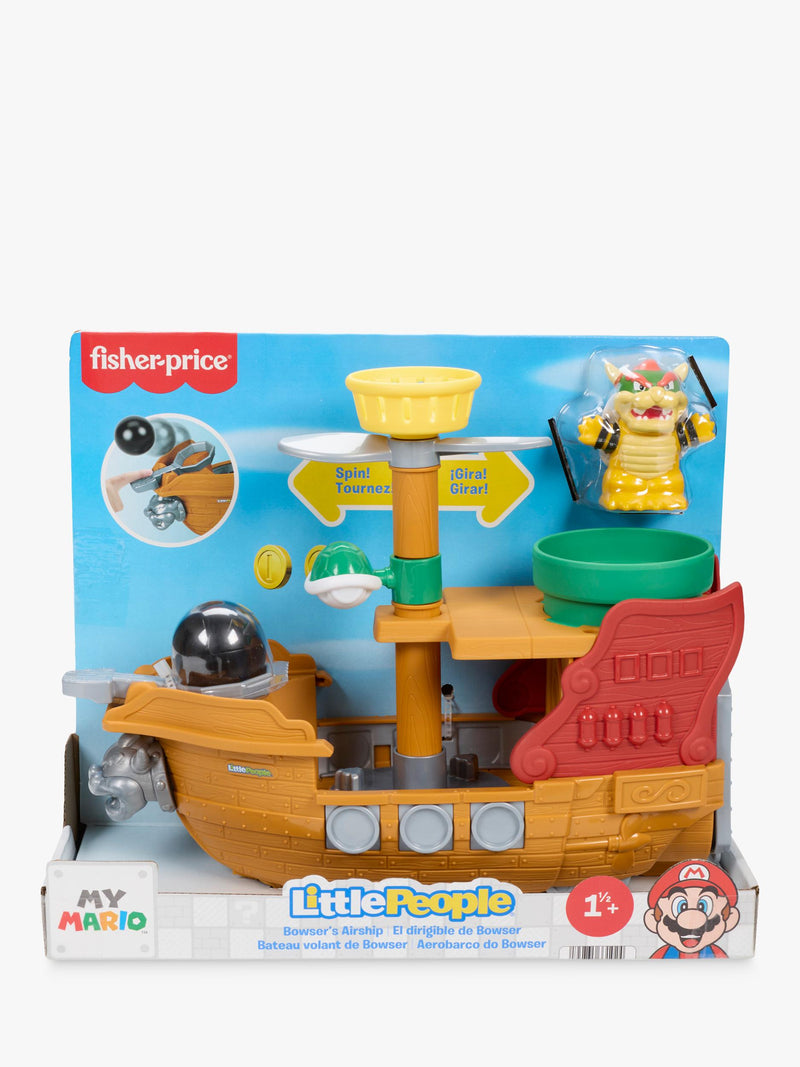 Fisher-Price Little People Super Mario Bowser's Airship playset (British brand)