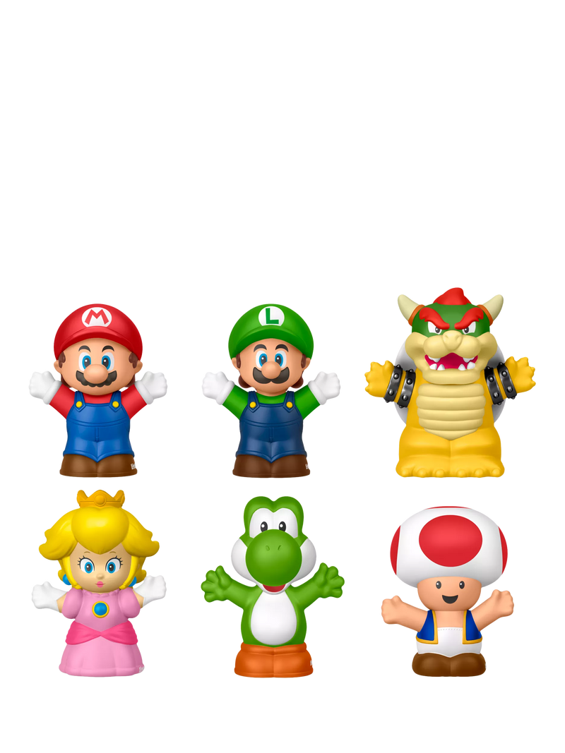 Fisher-Price Little People Super Mario figure set 6-pack - British product