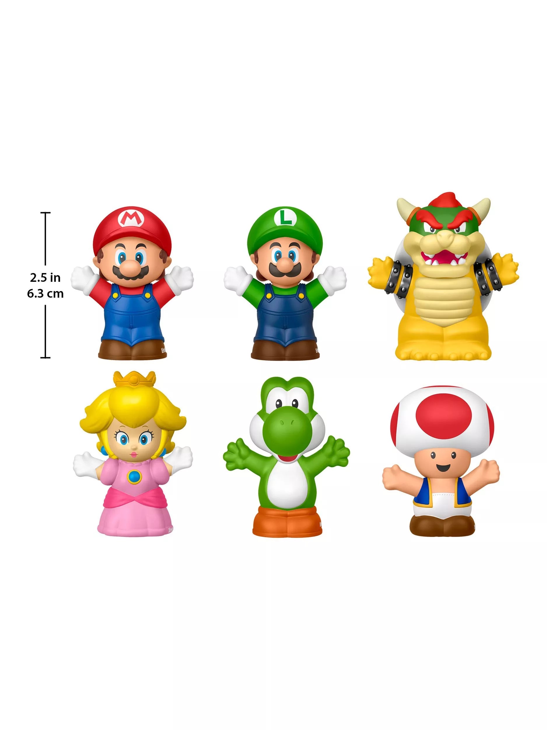 Fisher-Price Little People Super Mario figure set 6-pack - British product