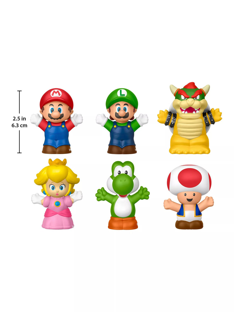 Fisher-Price Little People Super Mario figure set 6-pack - British product
