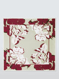 John Lewis silk floral border square scarf 65x65cm - British product