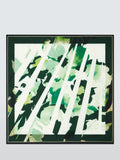 John Lewis silk square scarf green multi, imported from the UK