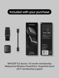 WHOOP Peak 5.0 fitness wearable Obsidian, imported from the UK