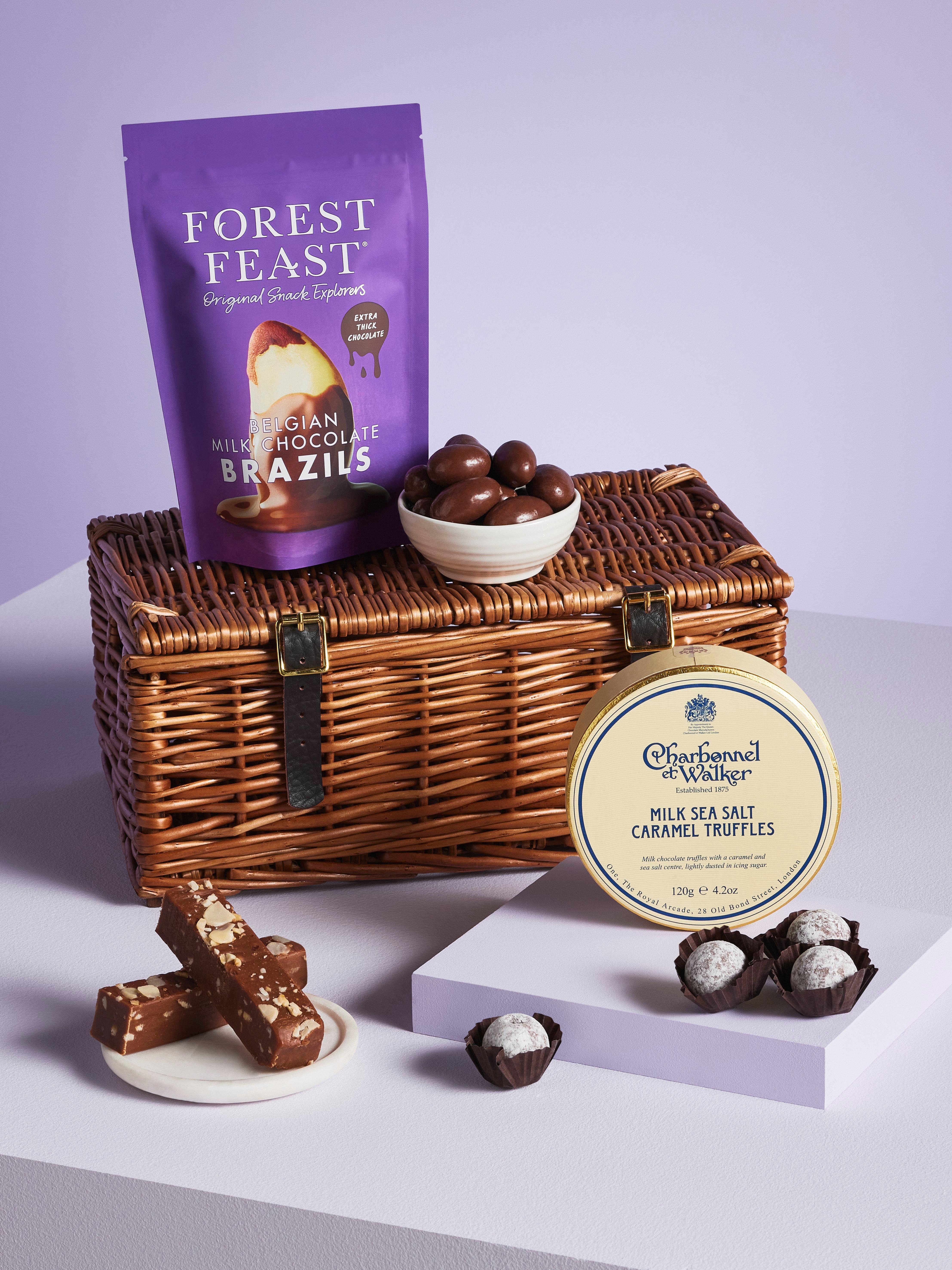 John Lewis Chocolate Hamper with assorted chocolates and truffles, UK version
