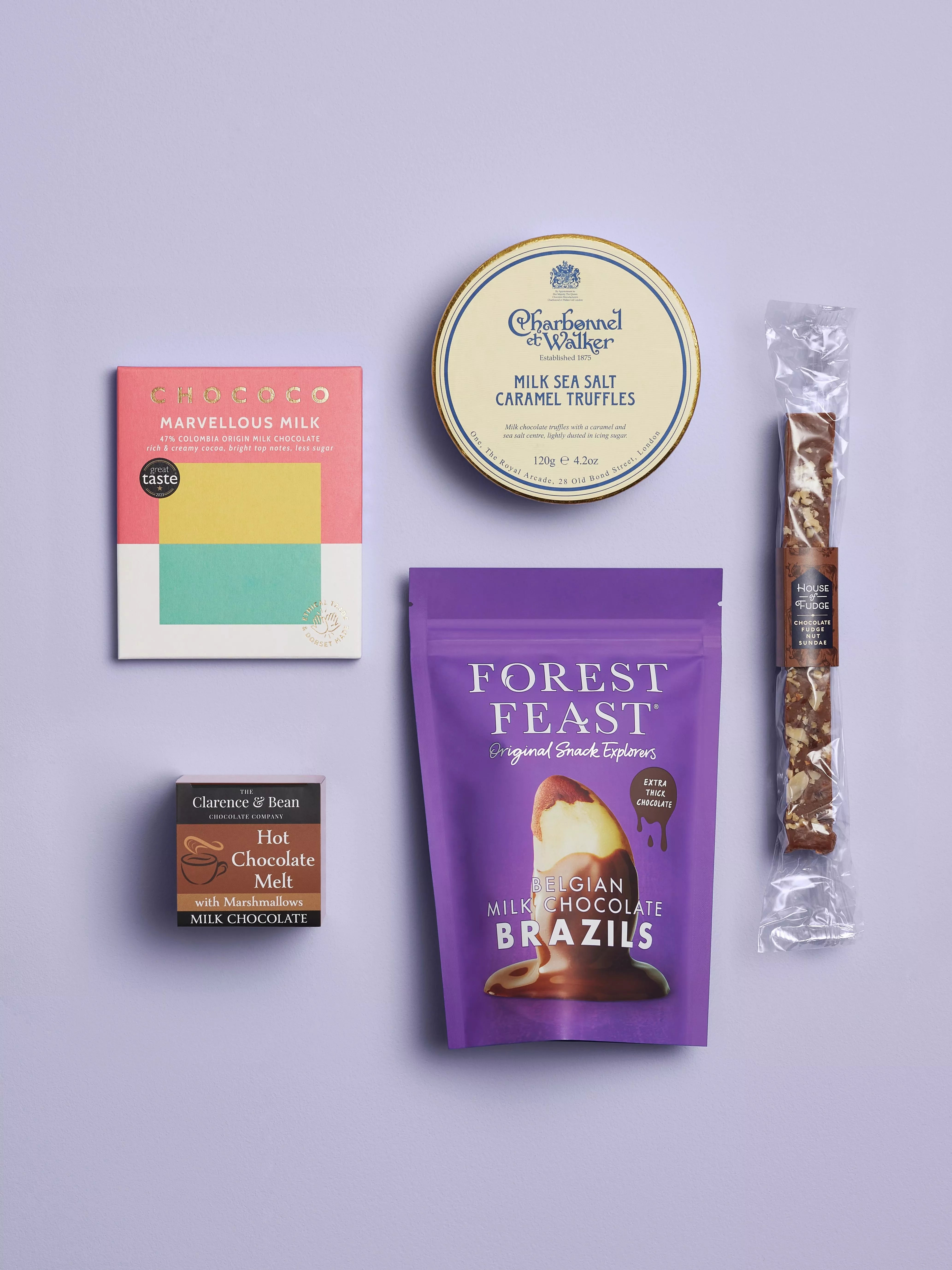 John Lewis Chocolate Hamper with assorted chocolates and truffles, UK version