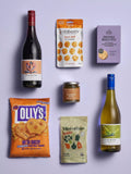 John Lewis wine and nibbles gift box (British brand)