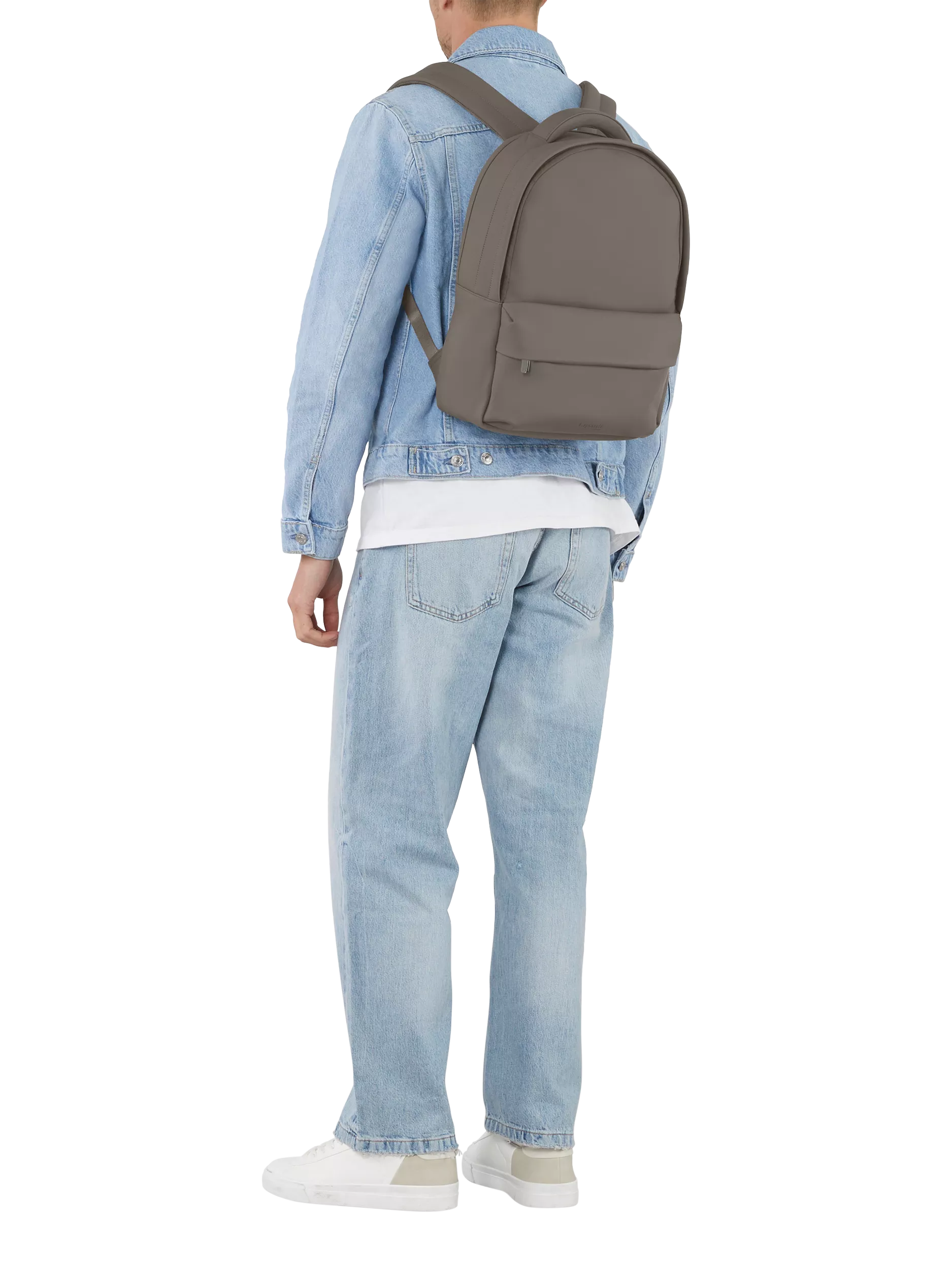Lipault Lost In Berlin backpack 17L ash stone UK import