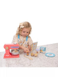 Bluey Duck Cake Baking Set with wooden toys - British product