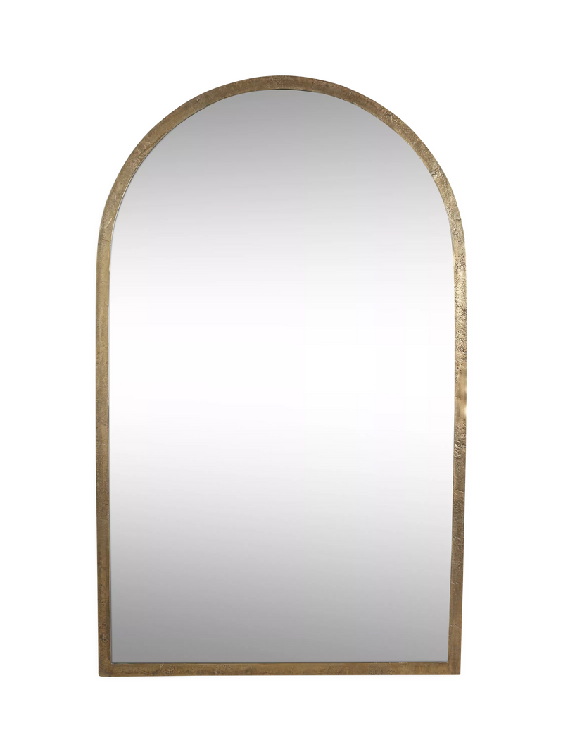 nkuku Murwara full length arched mirror brass - British product