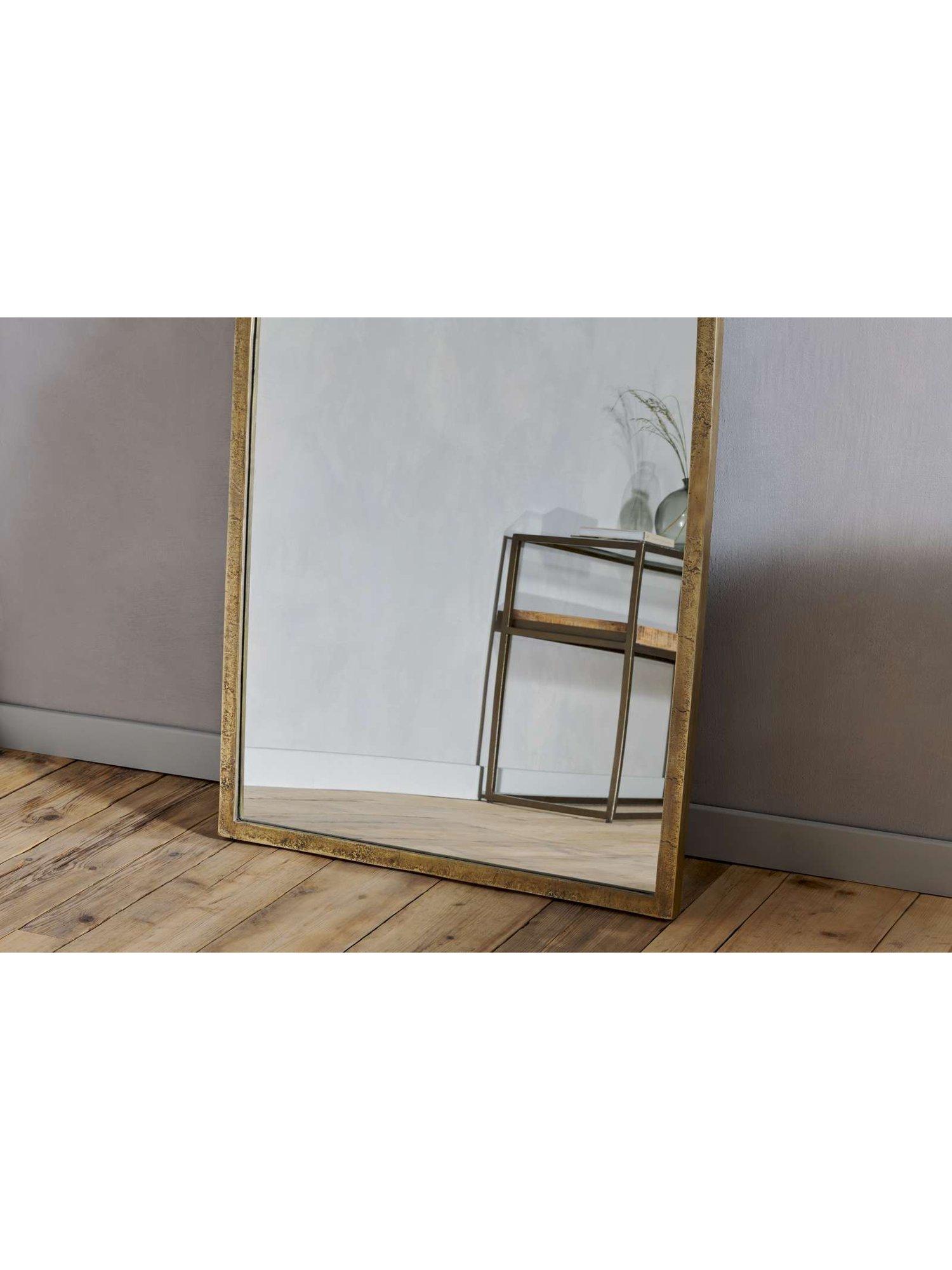 nkuku Murwara full length arched mirror brass - British product