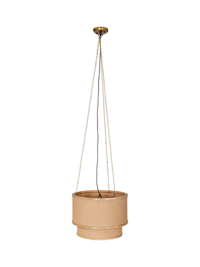 John Lewis nkuku Darat Mango Wood and Jute Ceiling Light, Natural- Buy online at McGrocer