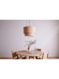 nkuku Darat mango wood and jute ceiling light natural, British brand