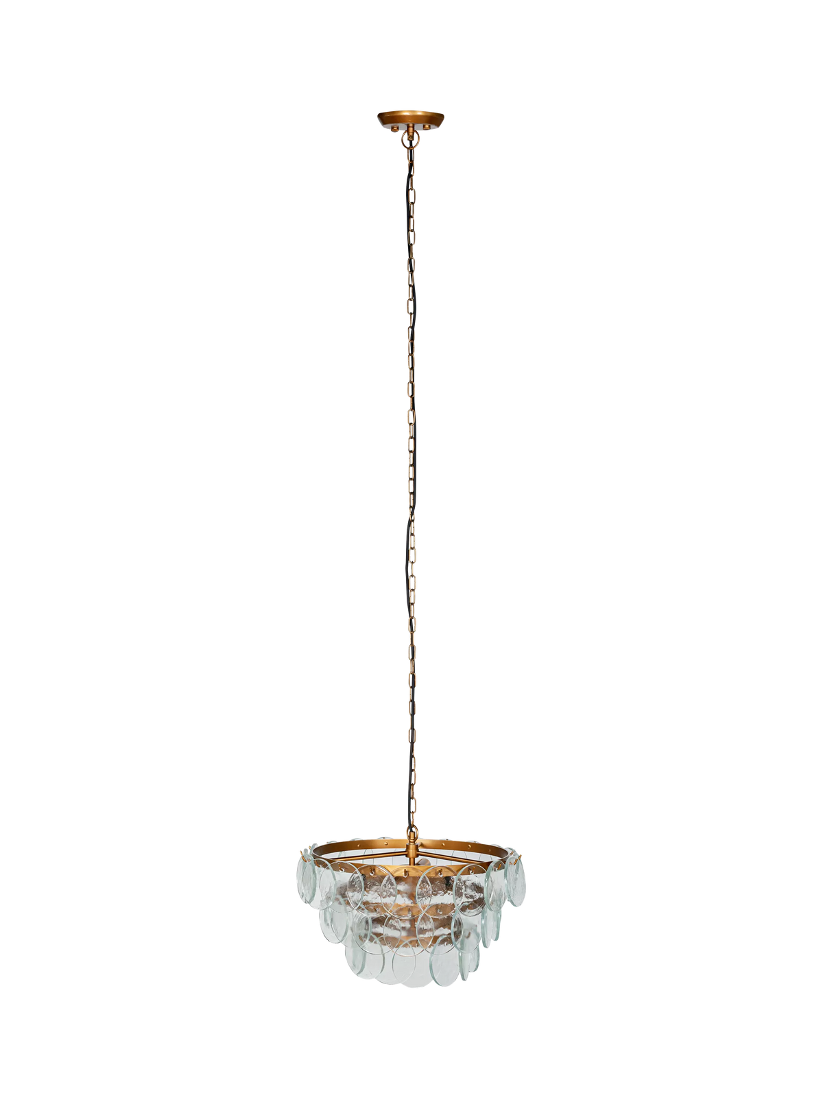nkuku Kagitha small glass chandelier adjustable drop (British brand)