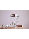 nkuku Kagitha small glass chandelier adjustable drop (British brand)
