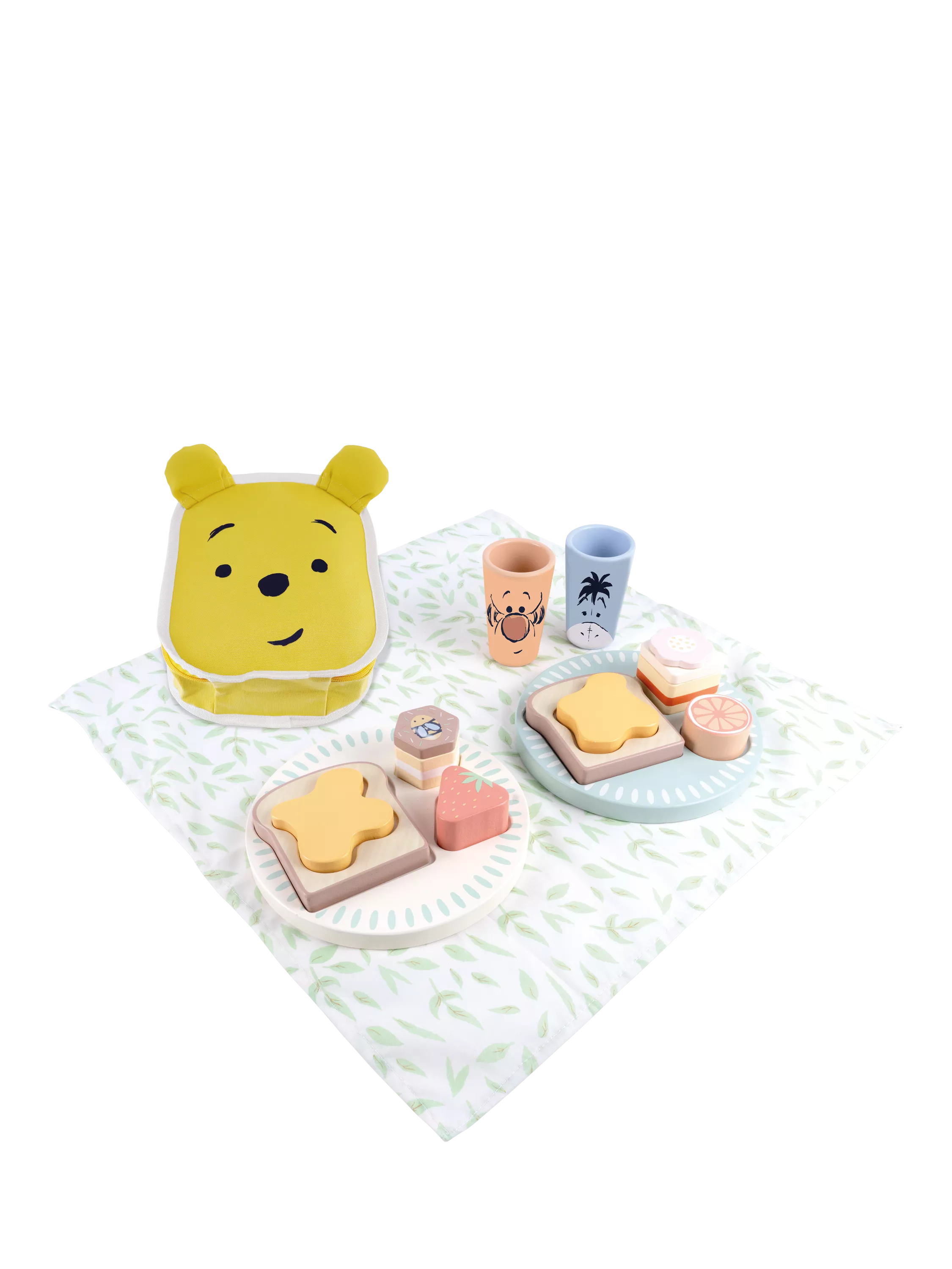 Winnie the Pooh picnic backpack set play food toy (British brand)