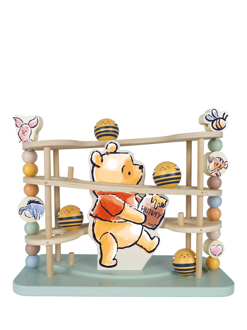 Winnie the Pooh wooden ball runner activity toy - British product
