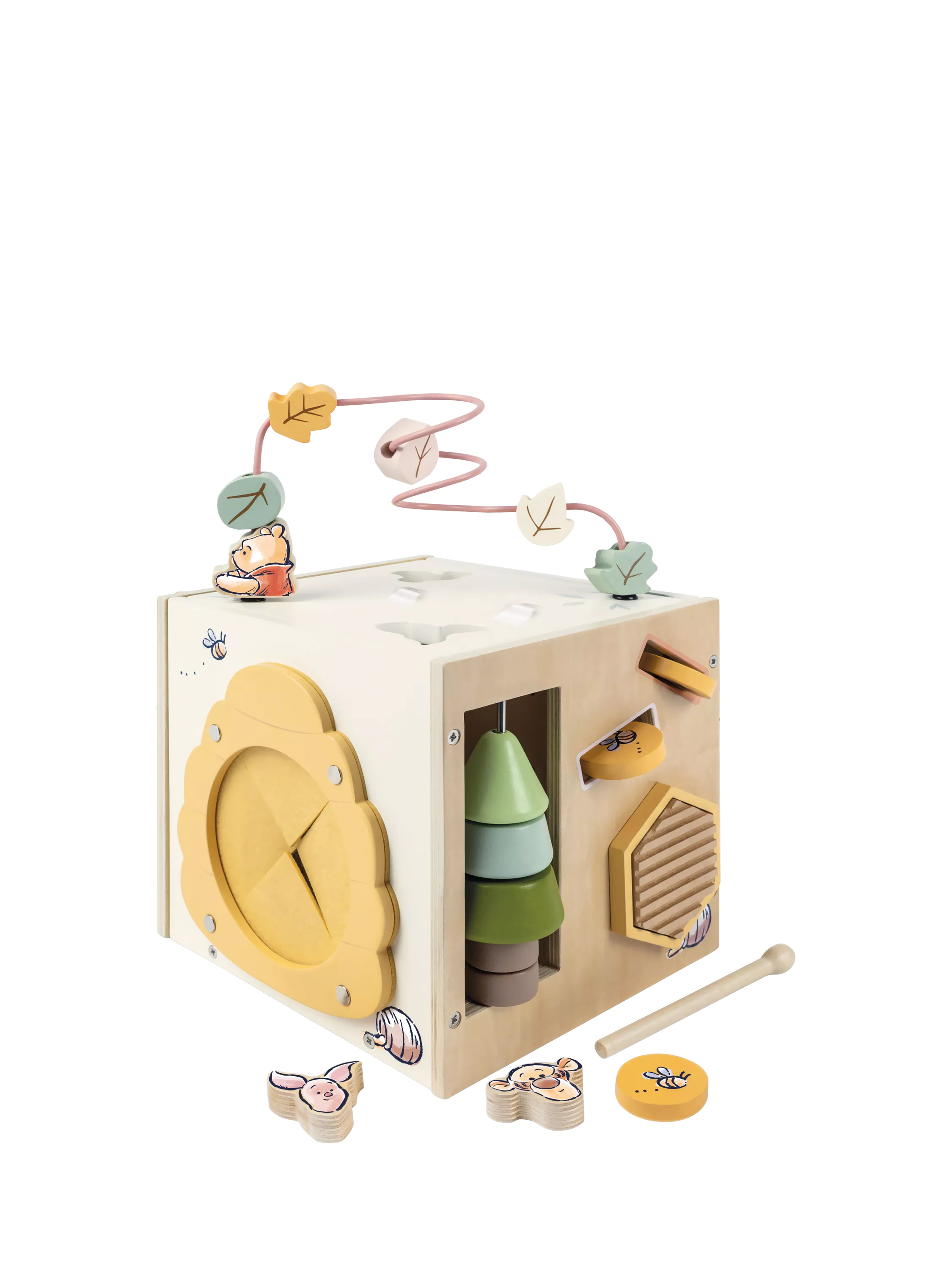 Winnie the Pooh wooden activity cube, UK version