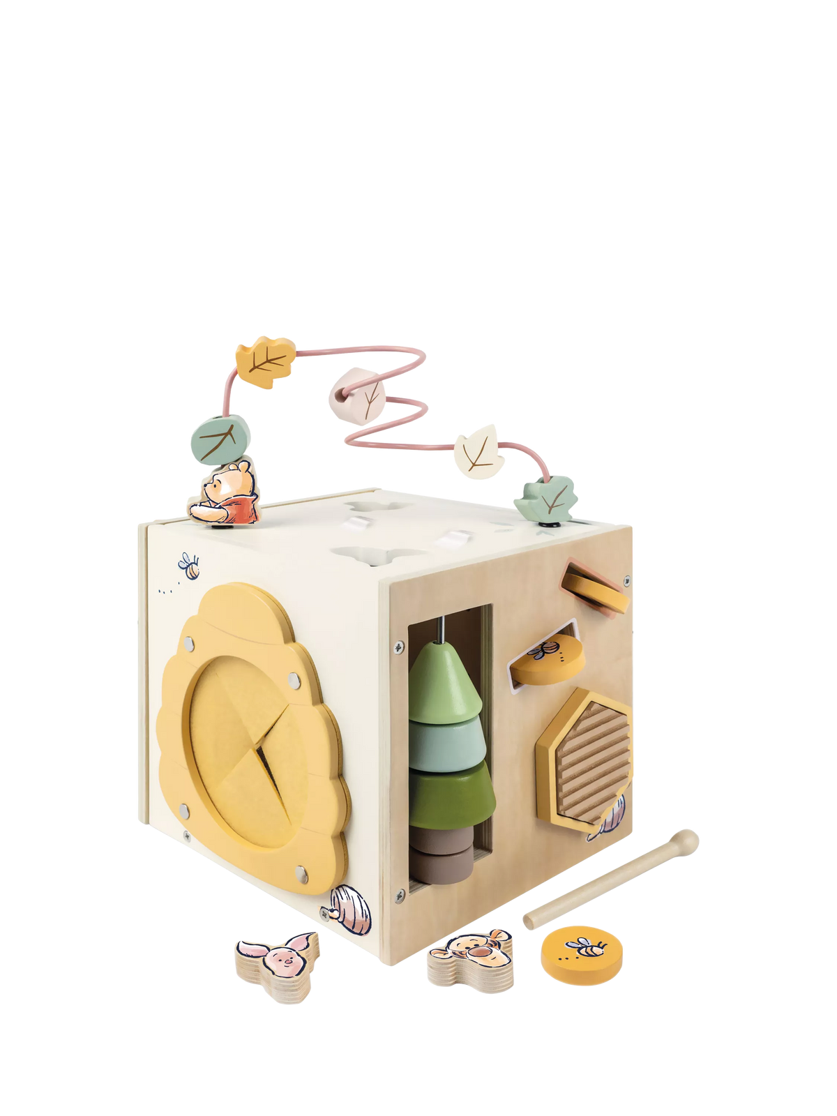 Winnie the Pooh wooden activity cube, UK version