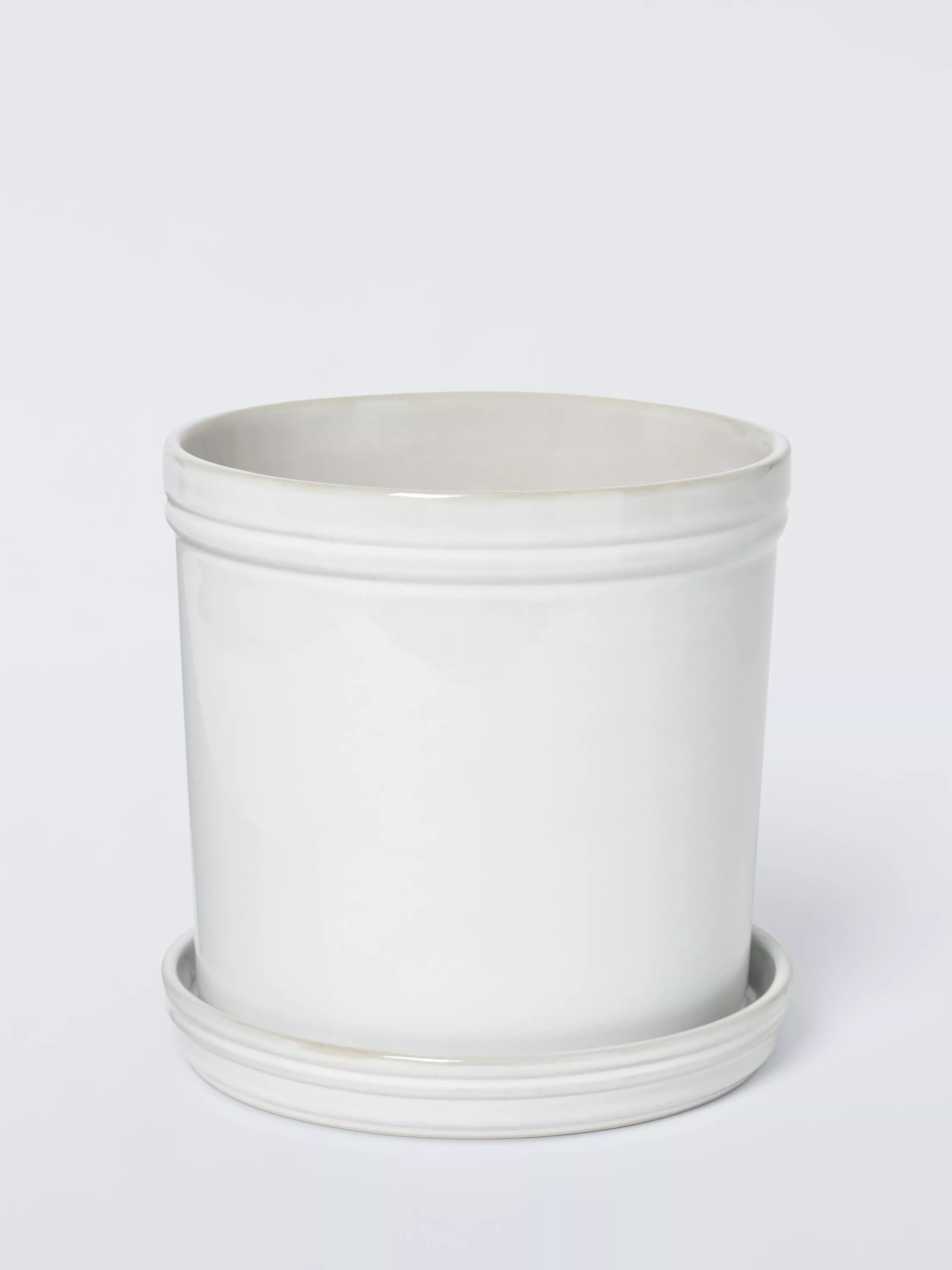 John Lewis glazed stoneware planter 25.5cm - British product