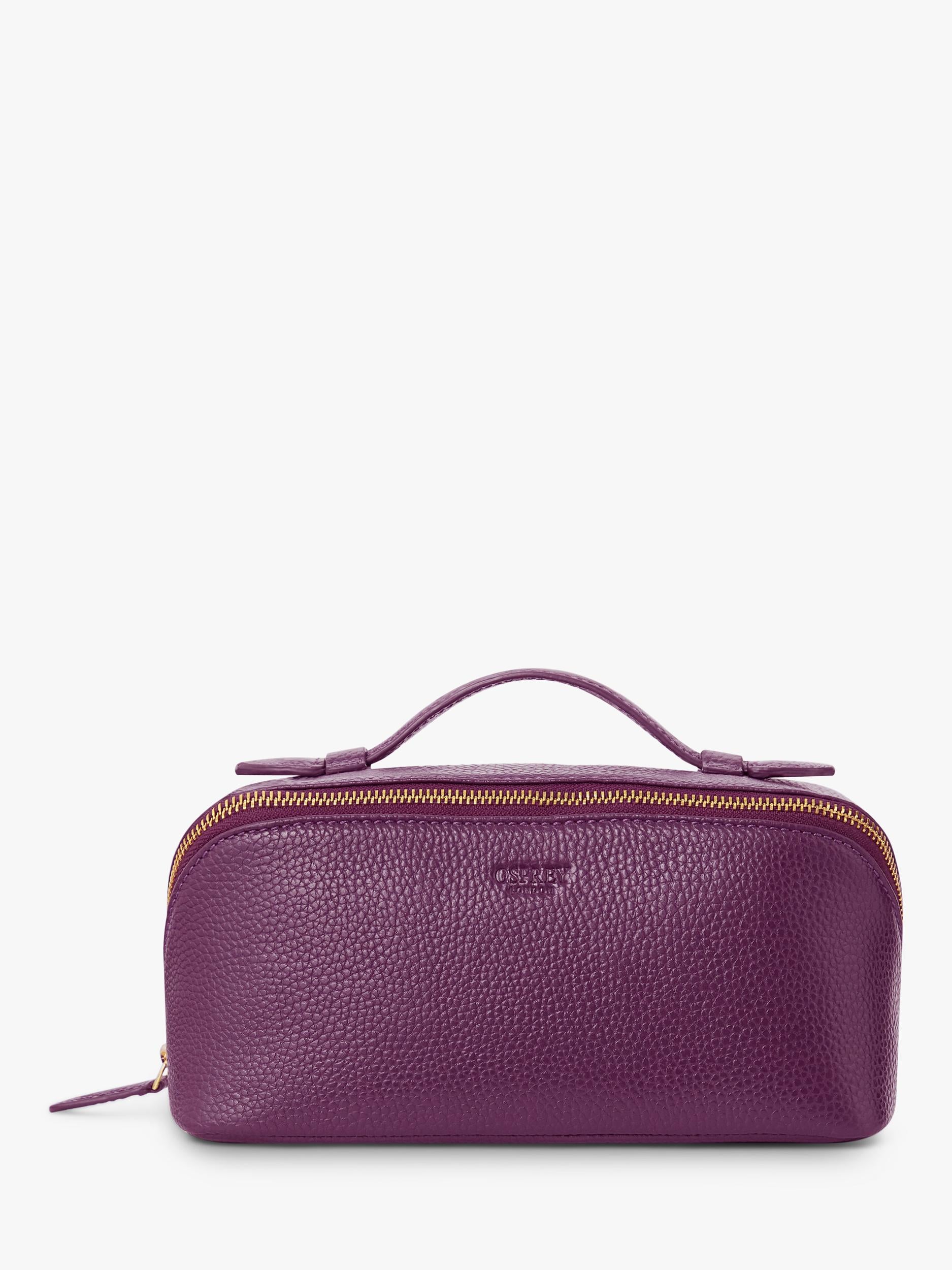 Osprey London Jet Set leather wash bag, imported from the UK