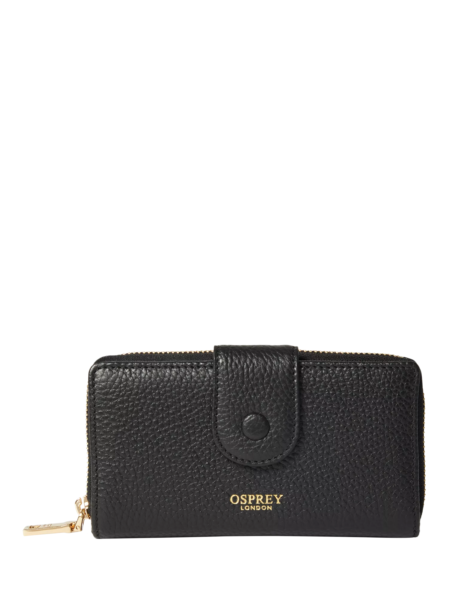 Osprey London medium leather popper purse - British product