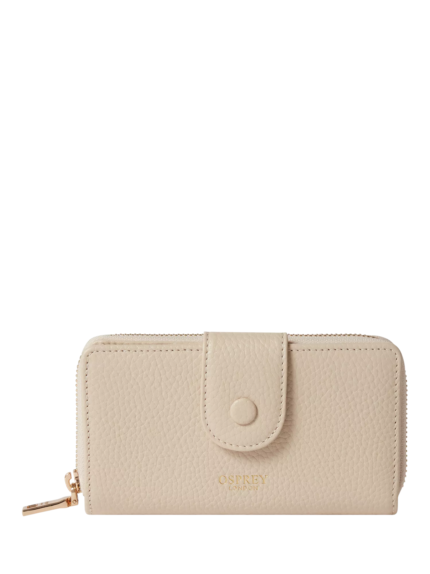 OSPREY LONDON Core Medium Leather Popper Matinee Purse