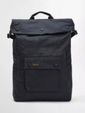 Barbour Transport Fold Over Backpack Black - British product