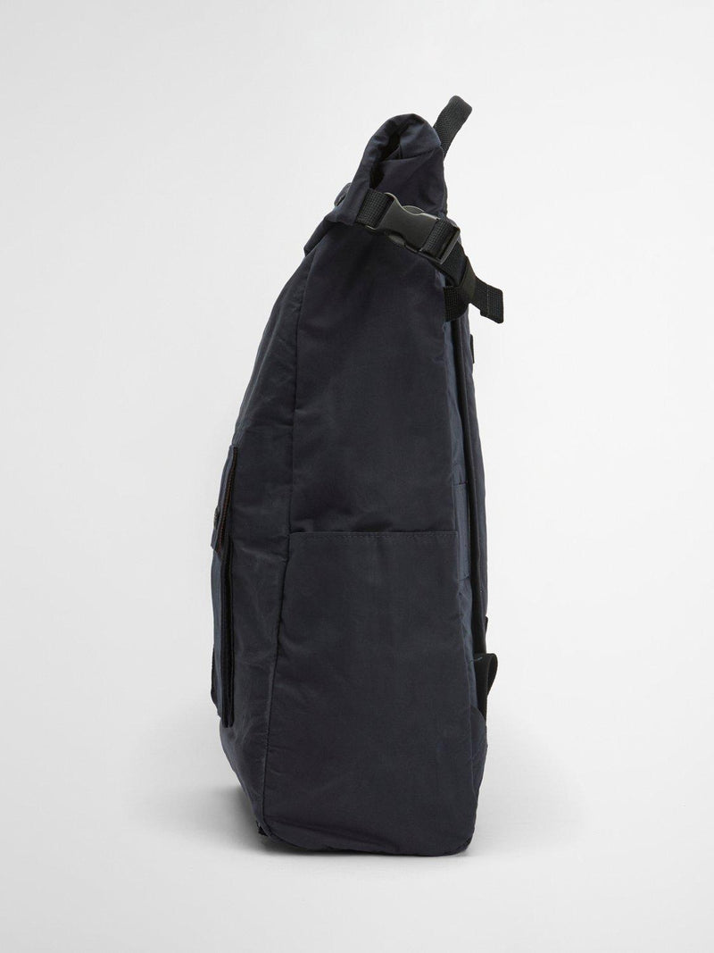 Barbour Transport Fold Over Backpack Black - British product