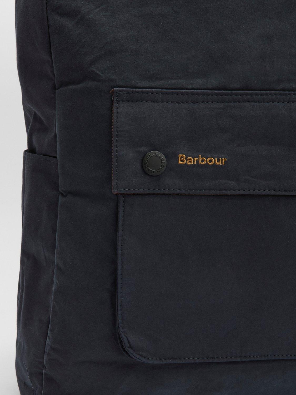 Barbour Transport Fold Over Backpack Black - British product