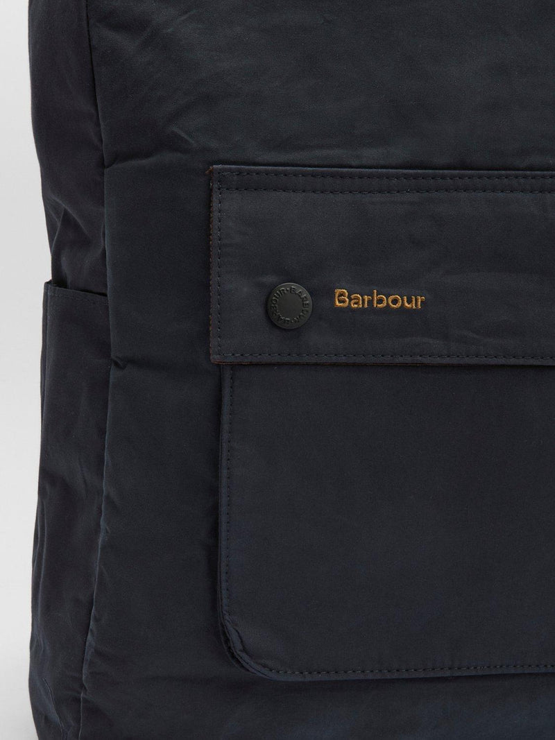 Barbour Transport Fold Over Backpack Black - British product