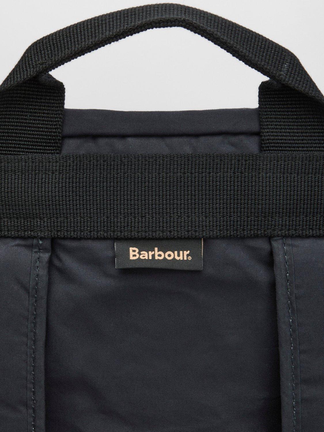 Barbour Transport Fold Over Backpack Black - British product