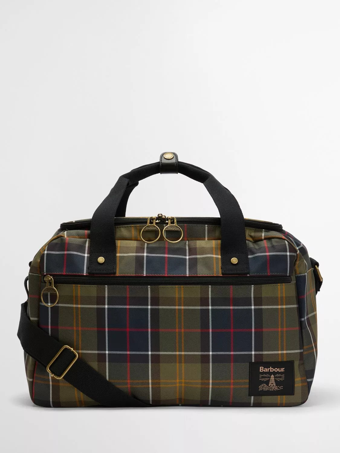 Barbour Torridon tartan flight bag cabin size - British product