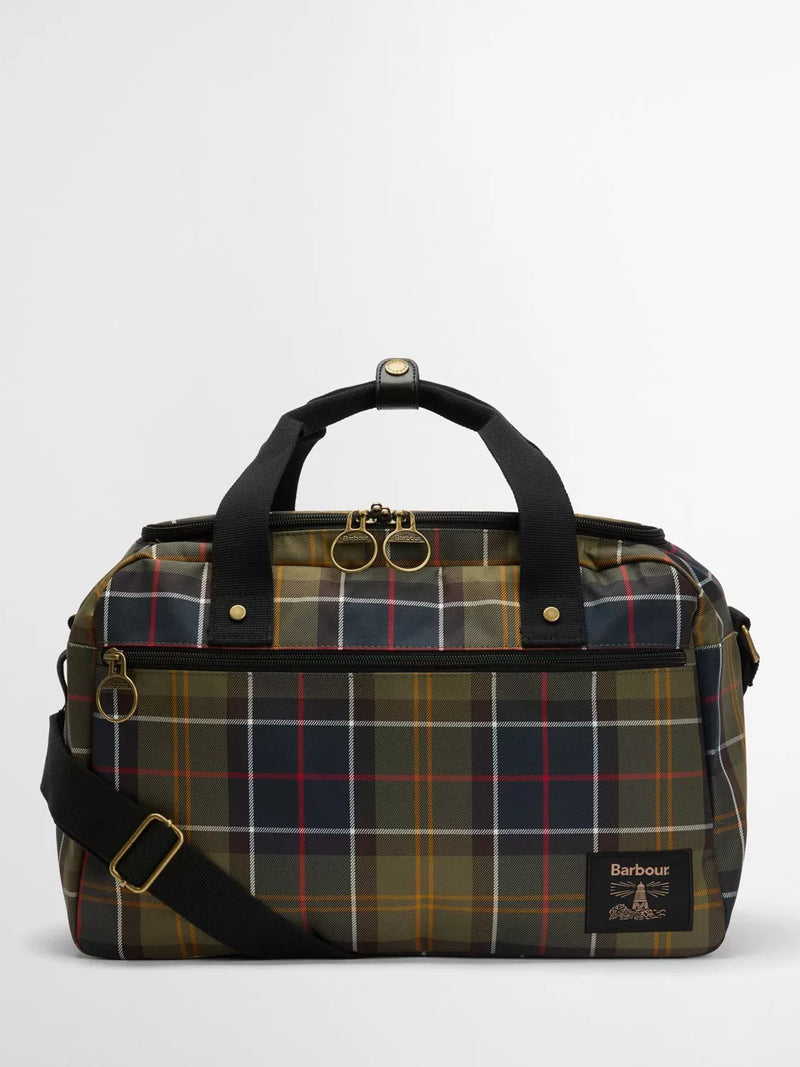 Barbour Torridon tartan flight bag cabin size - British product