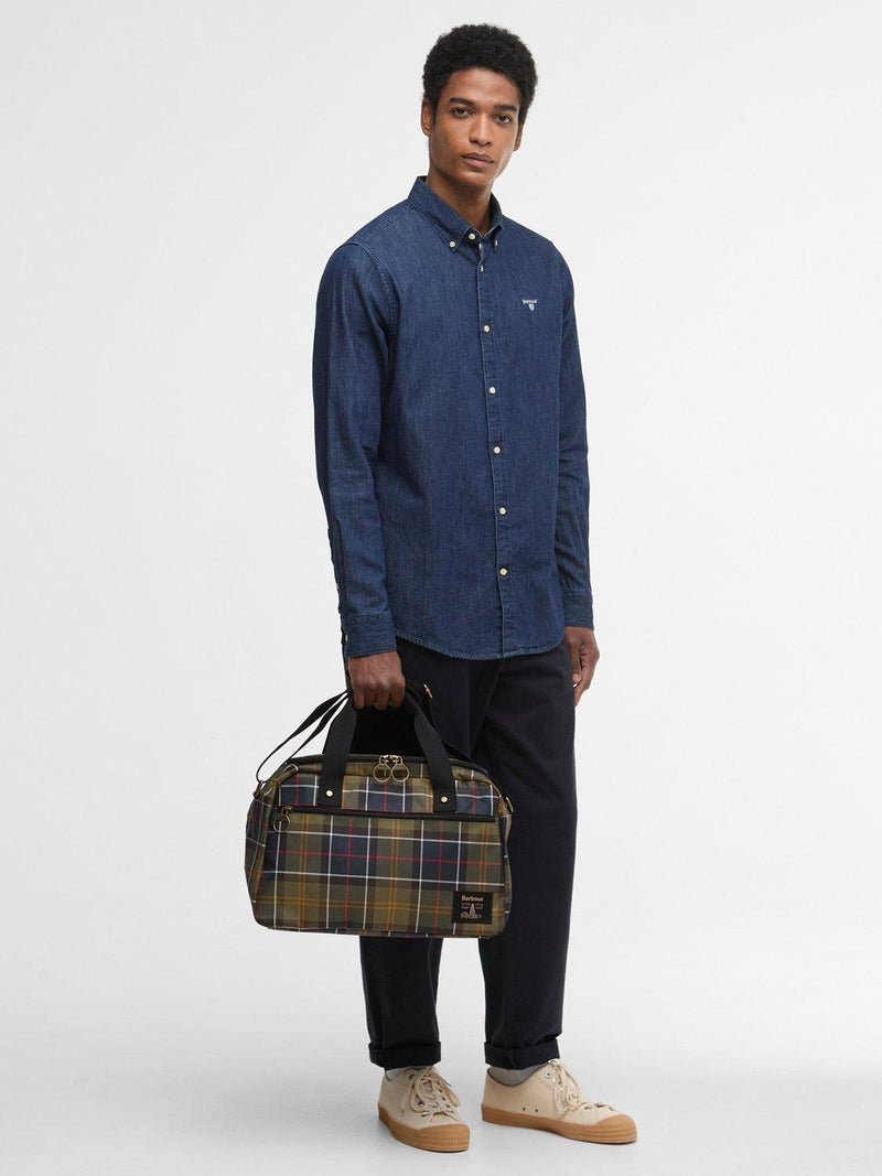 Barbour Torridon tartan flight bag cabin size - British product