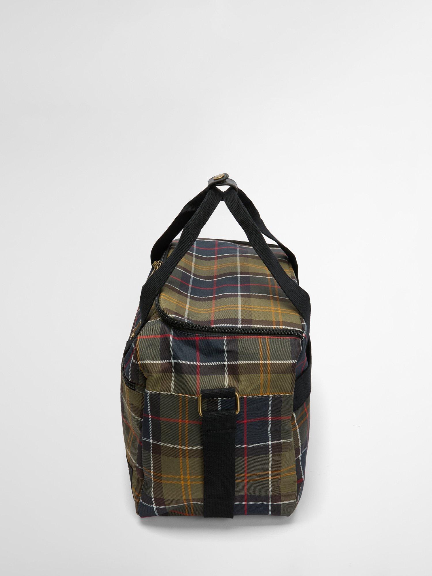 Barbour Torridon tartan flight bag cabin size - British product