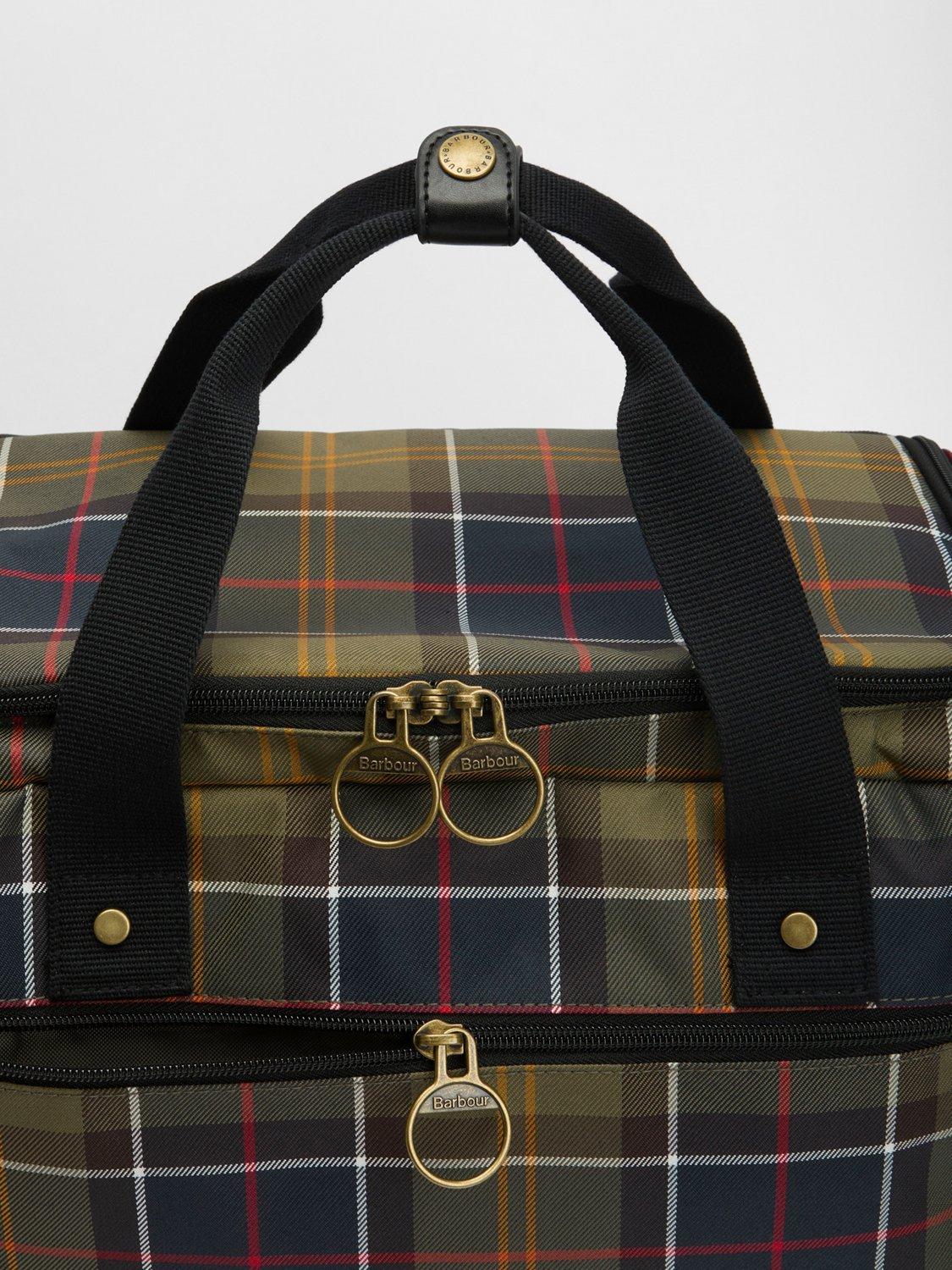 Barbour Torridon tartan flight bag cabin size - British product