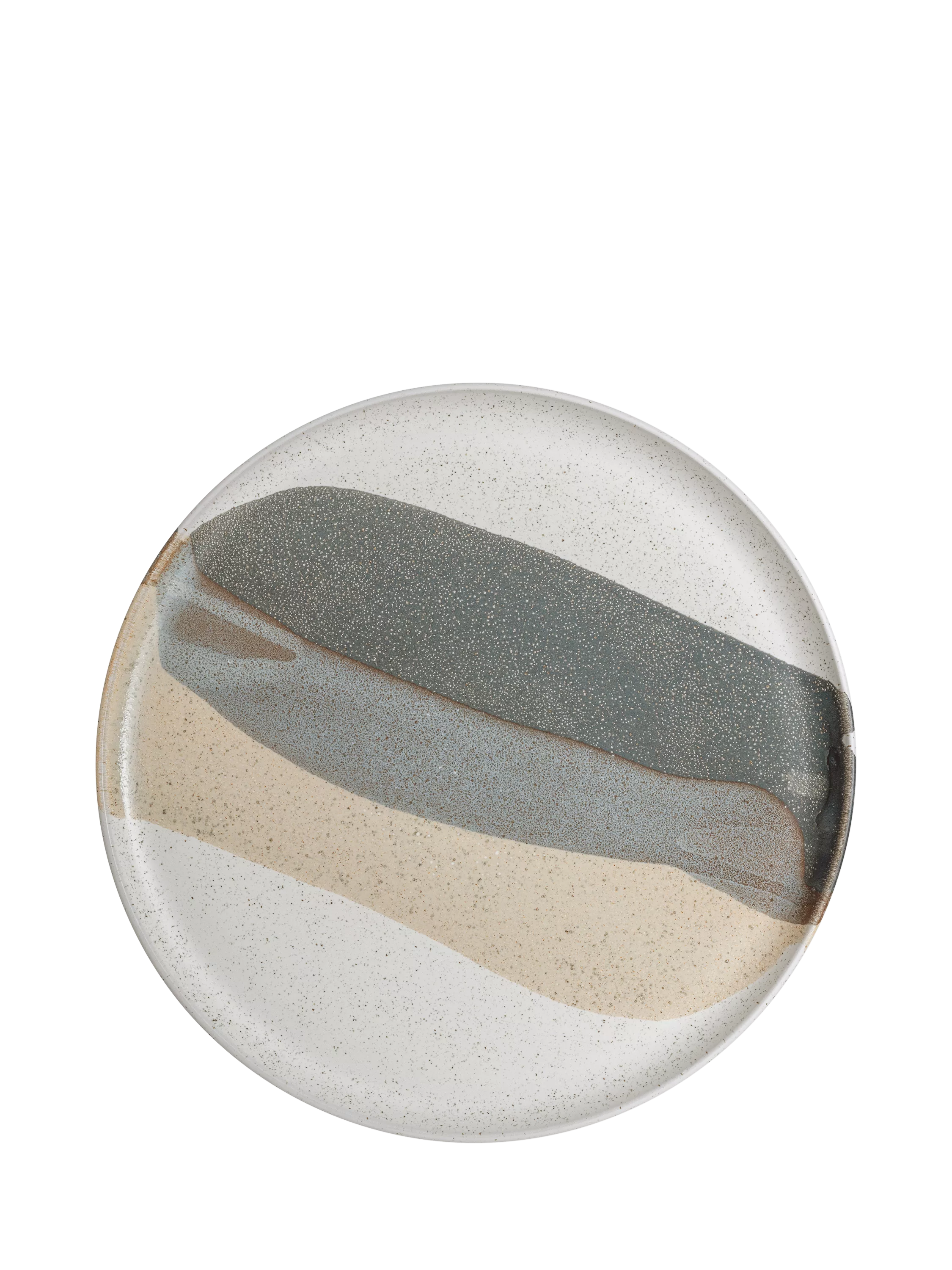 Denby Grain Accent stoneware serving platter 31cm - British product