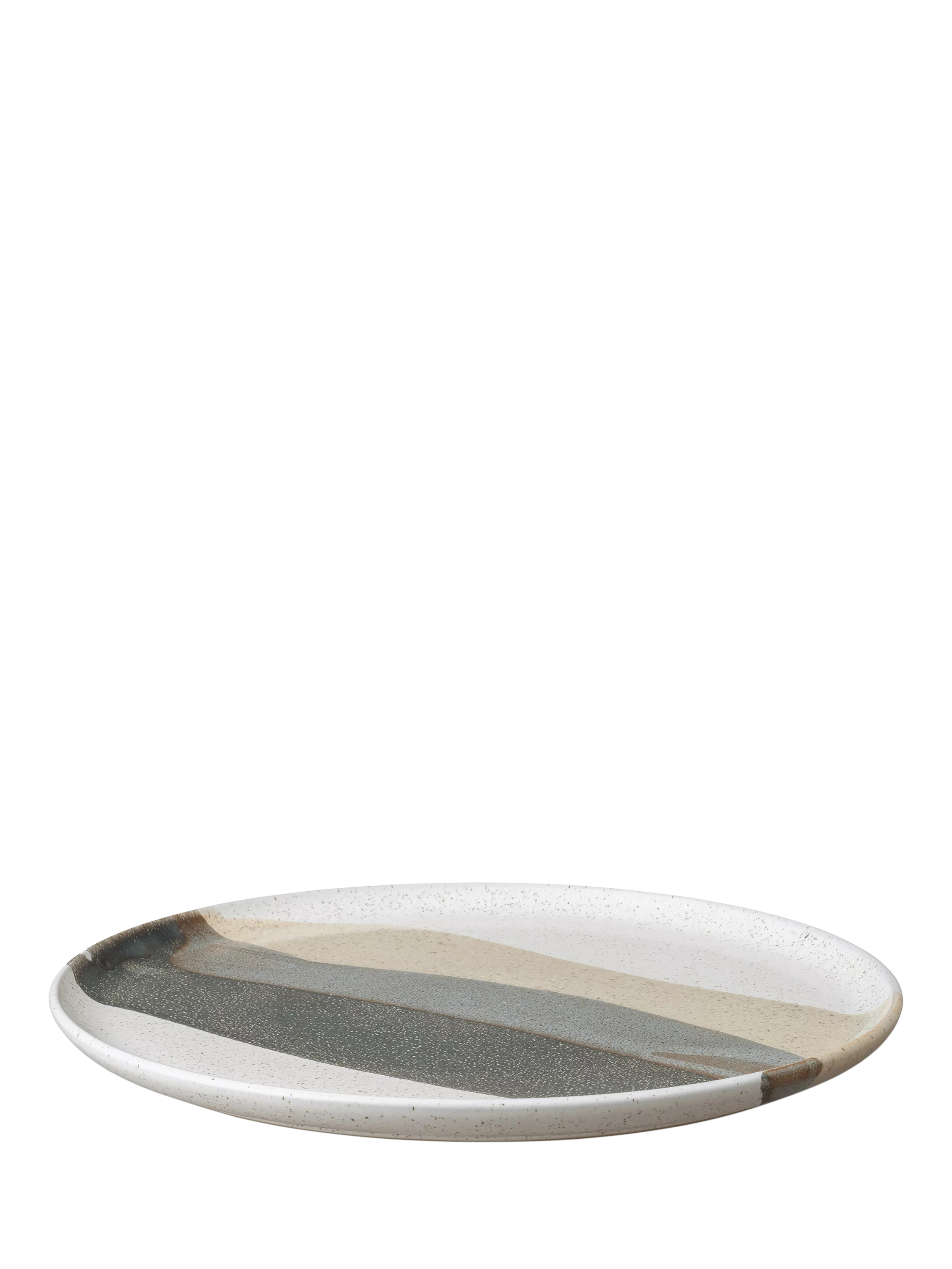 Denby Grain Accent stoneware serving platter 31cm - British product
