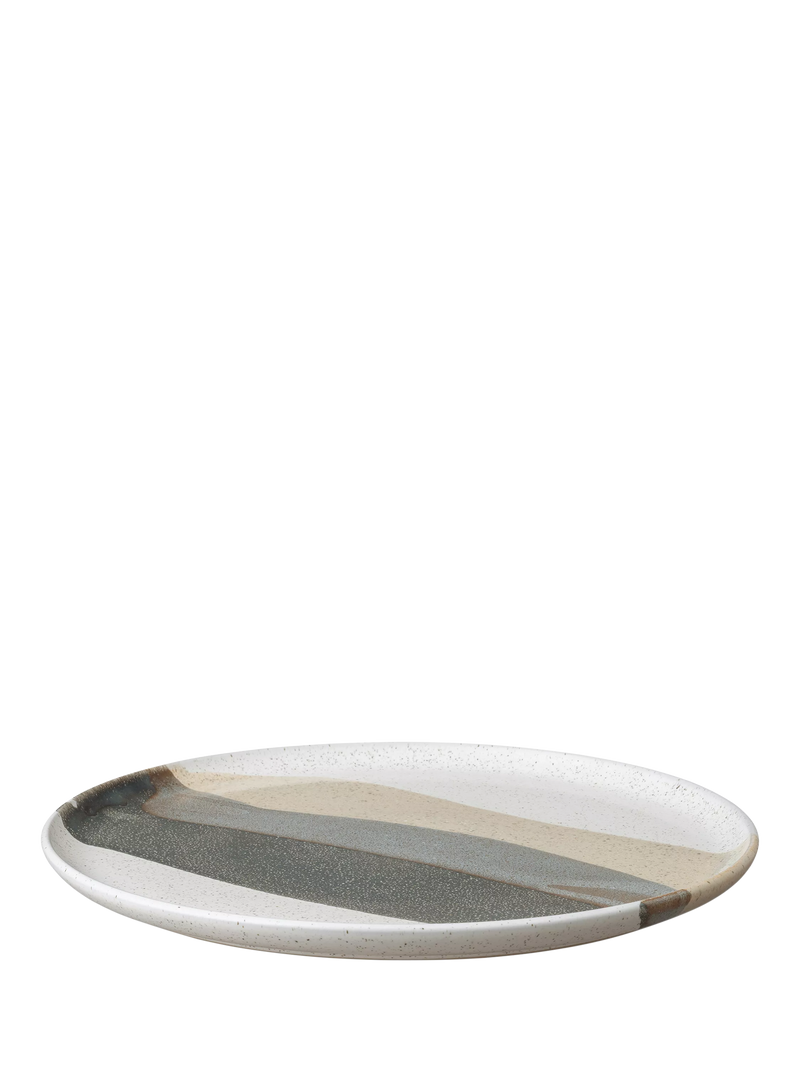 Denby Grain Accent stoneware serving platter 31cm - British product