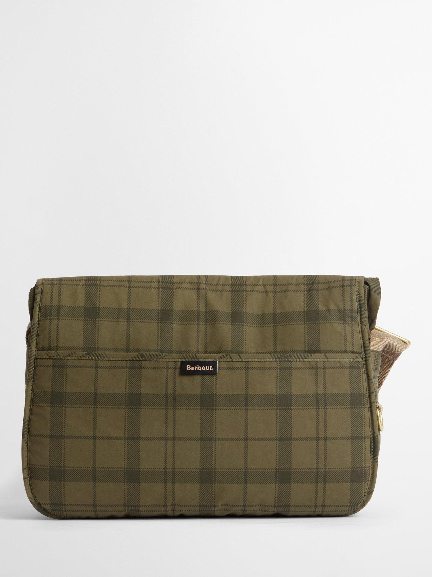 Barbour crossbody bag Dusky Green Tartan (British brand)