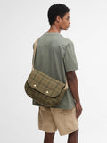 Barbour crossbody bag Dusky Green Tartan (British brand)