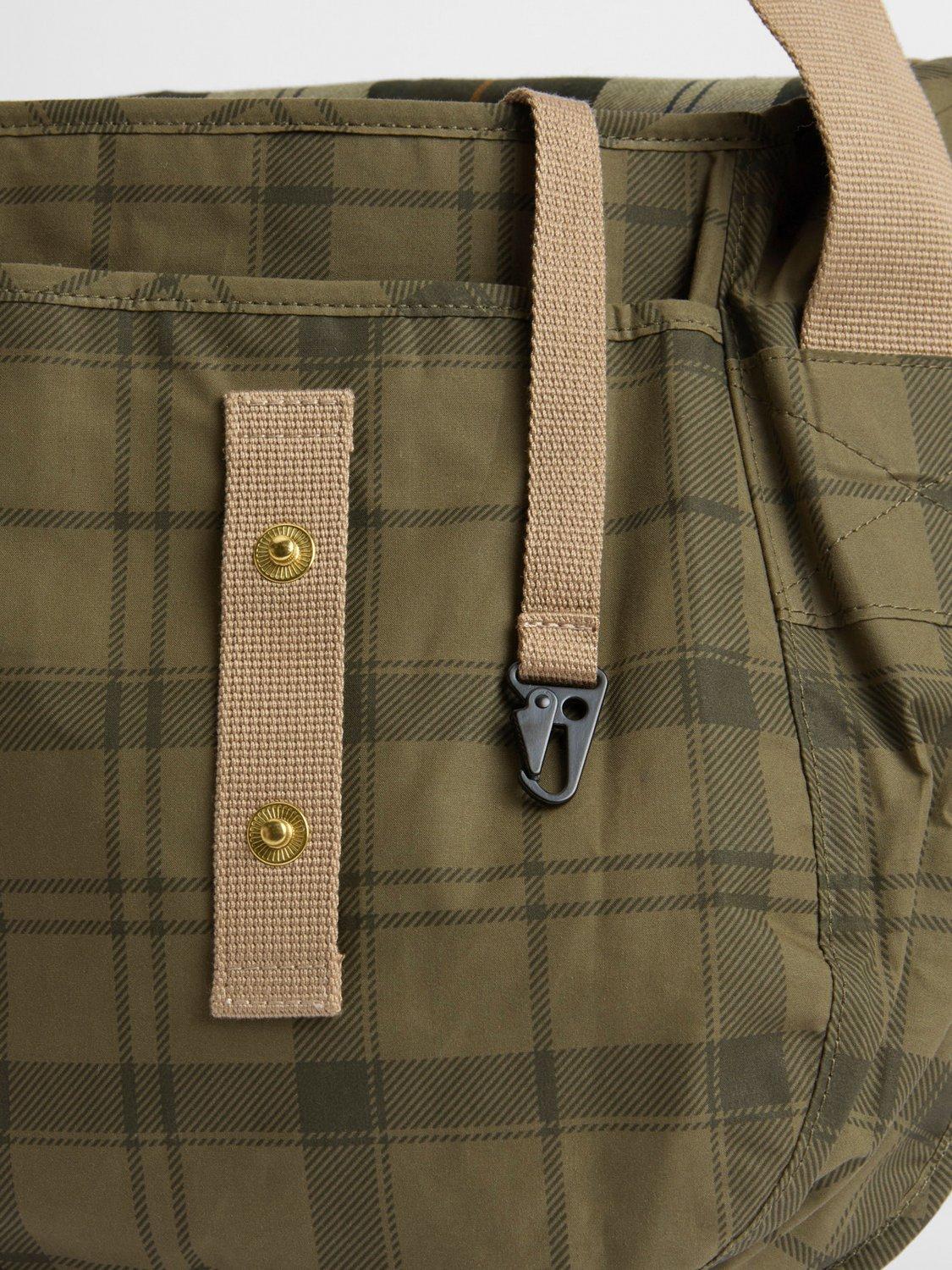 Barbour crossbody bag Dusky Green Tartan (British brand)