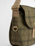 Barbour crossbody bag Dusky Green Tartan (British brand)