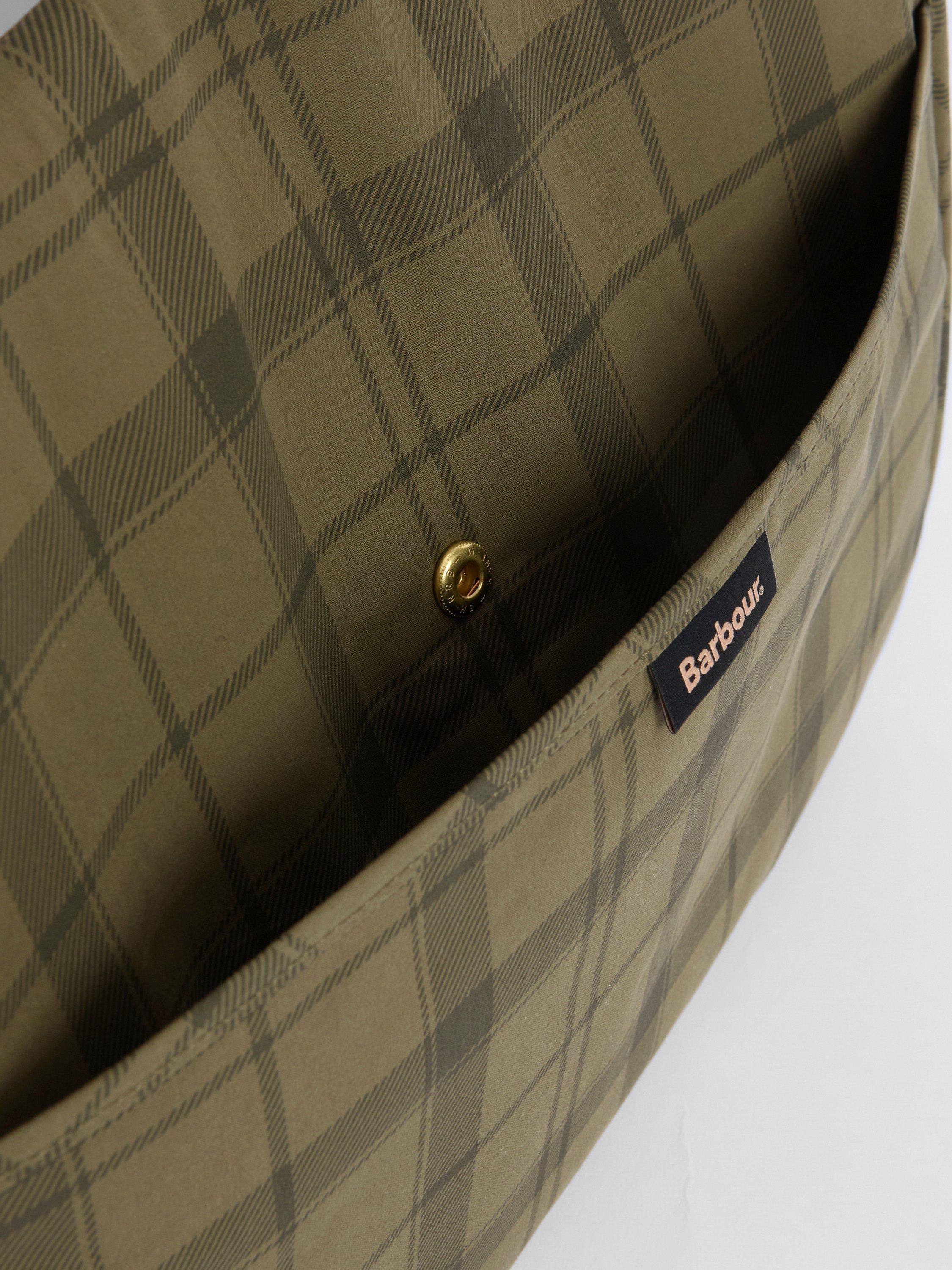 Barbour crossbody bag Dusky Green Tartan (British brand)